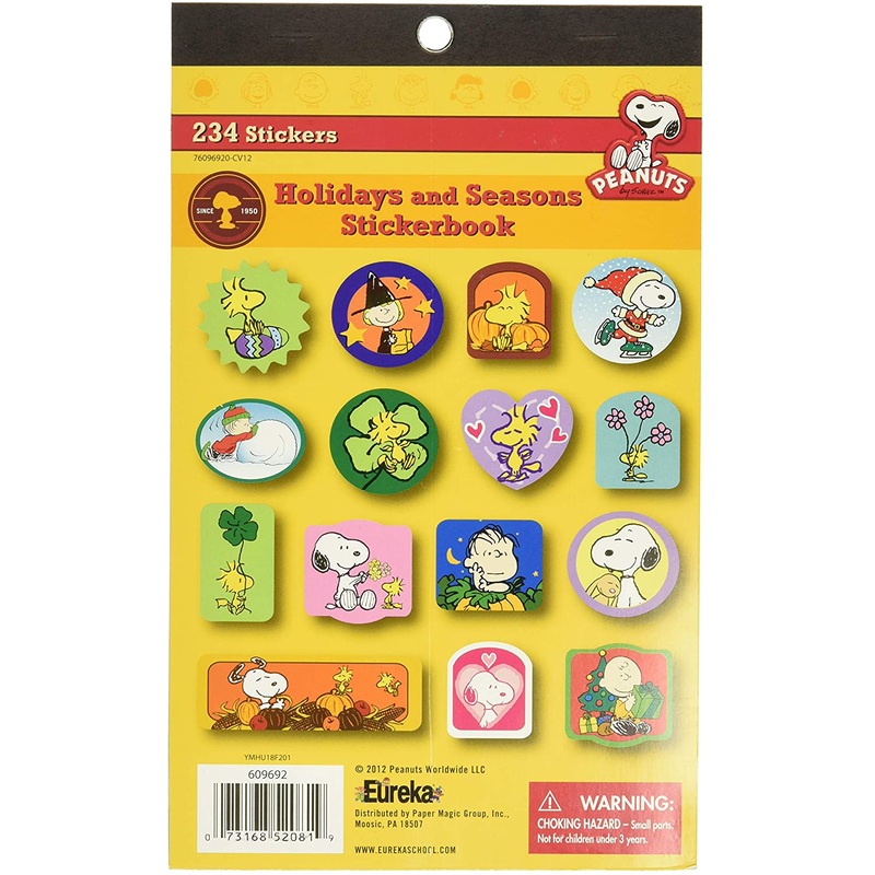 Peanuts Season + Holiday Sticker Book