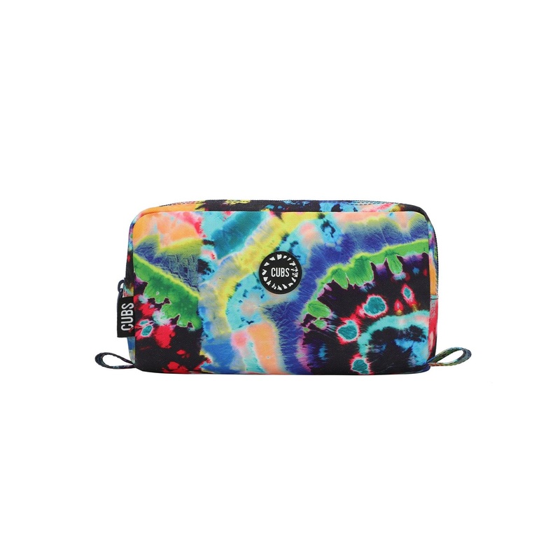 Pencil Case  Black Tie-Dye Swirls