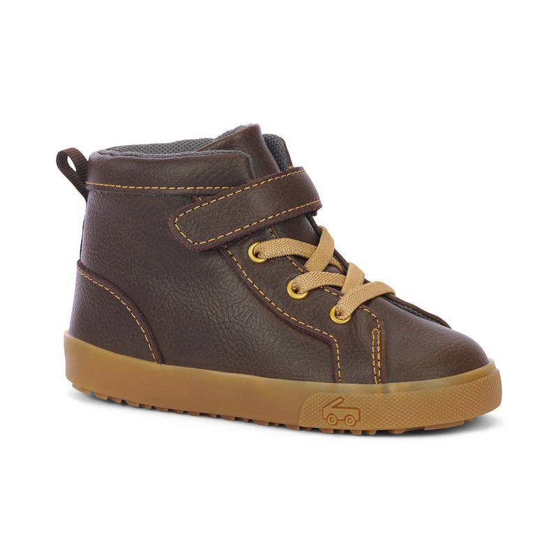 See Kai Run Hudson High Top – Chocolate Brown