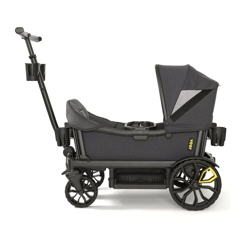 Veer Cruiser (2 Seater) Stroller Wagon + Canopy + Basket Bundle