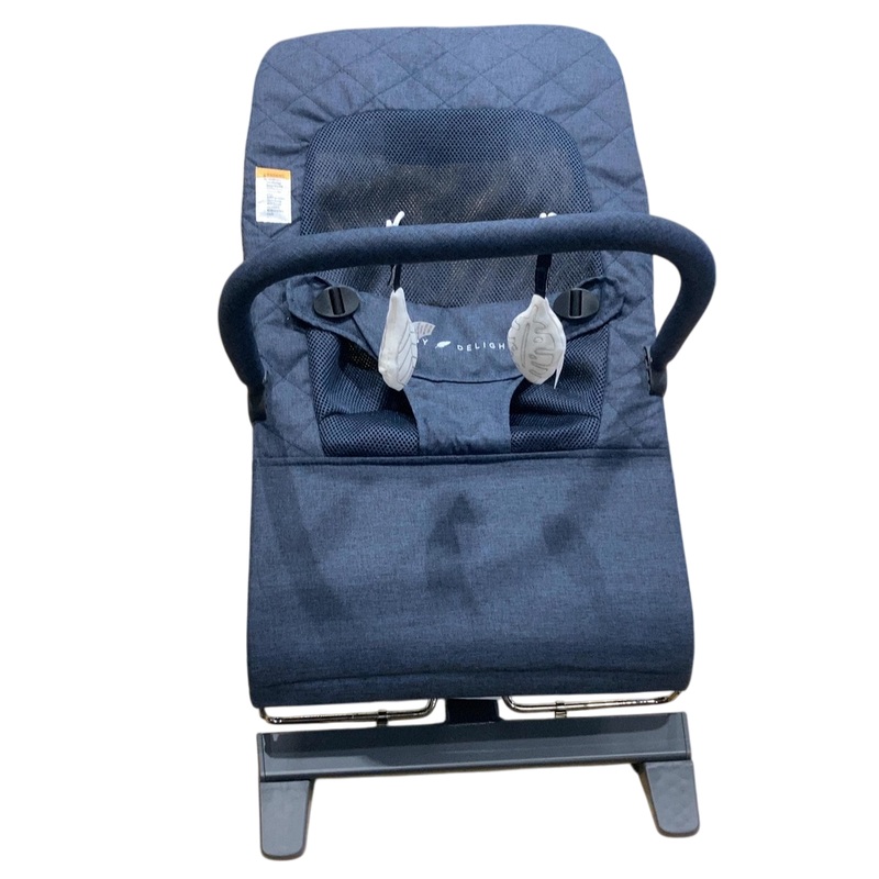 Baby Delight Alpine Deluxe Portable Bouncer, Quilted Indigo