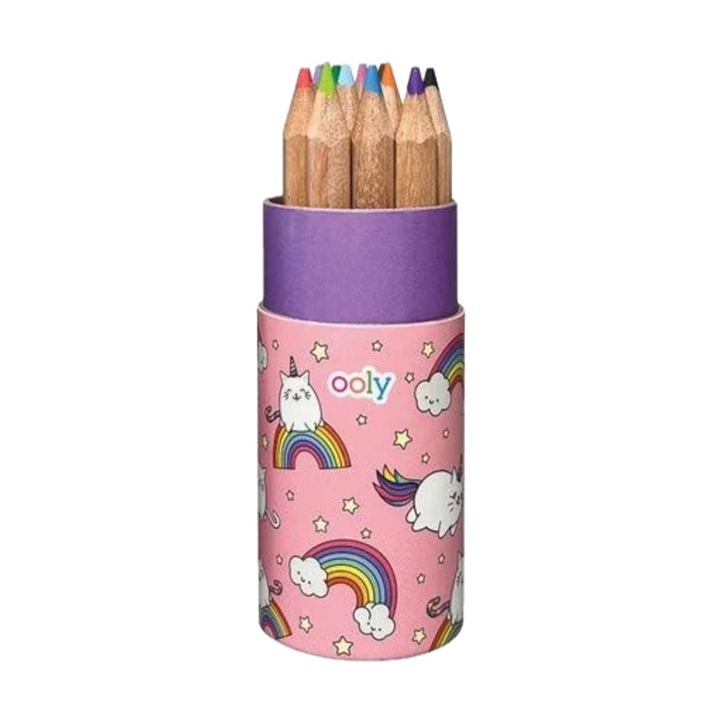 Ooly Draw N’ Doodle – 12 Mini Colored Pencils + Sharpener