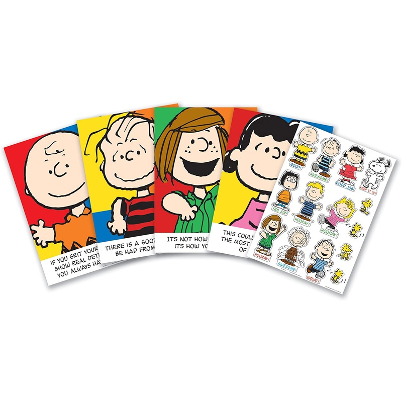 Peanuts Motivational Phrases Bulletin Board Set (D)
