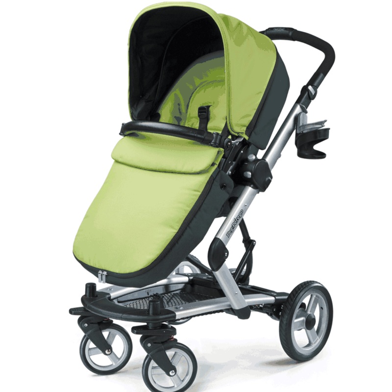 Peg Perego 2010 Skate Stroller with Bassinet in Kiwi