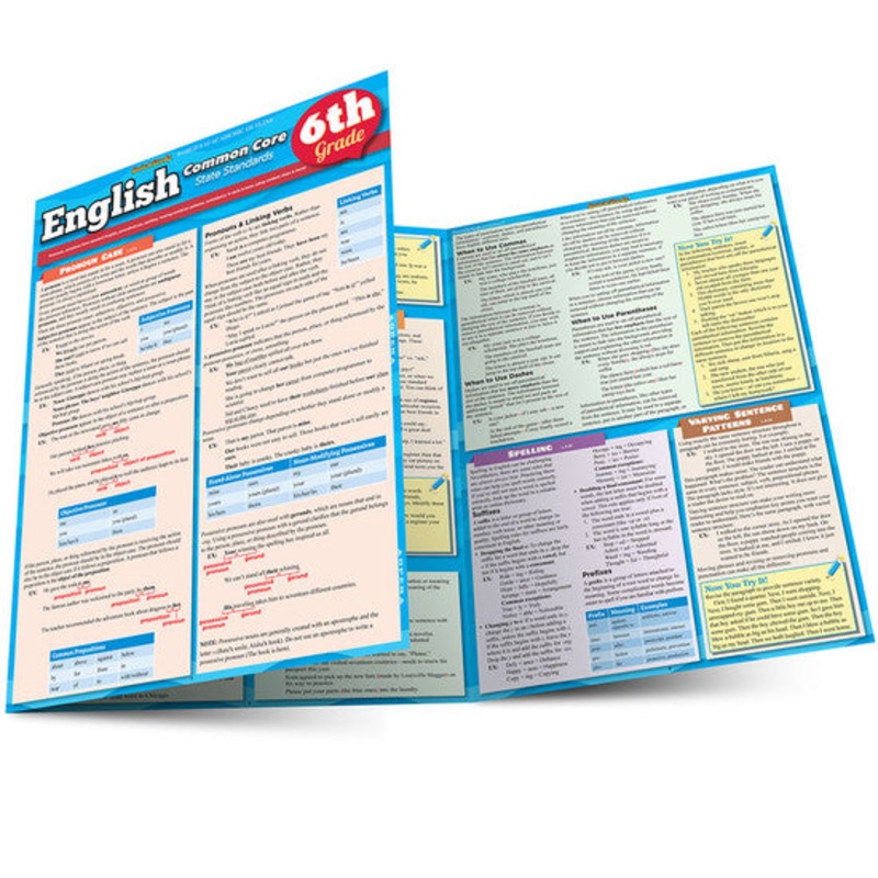 QuickStudy | English: Common Core – 6th Grade Laminated Study Guide