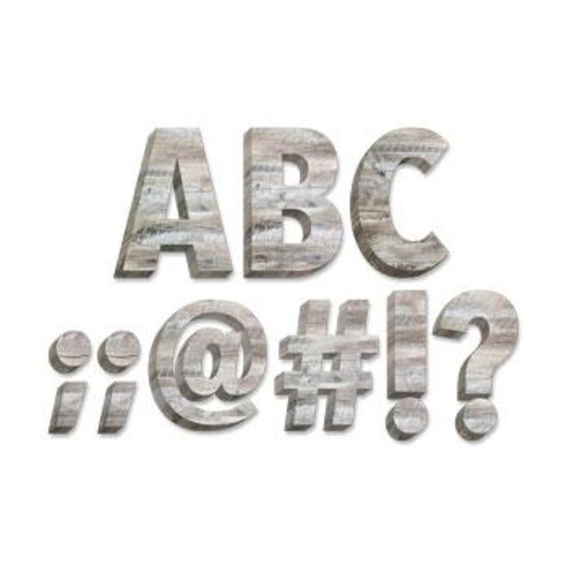 Rustic Wood 6″ Designer Letters