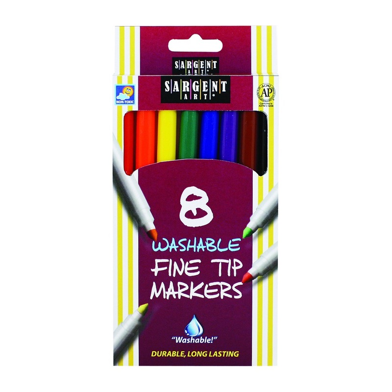 Sargent Art Washable Felt Tip Markers (Fine Tip) (Single Pack)