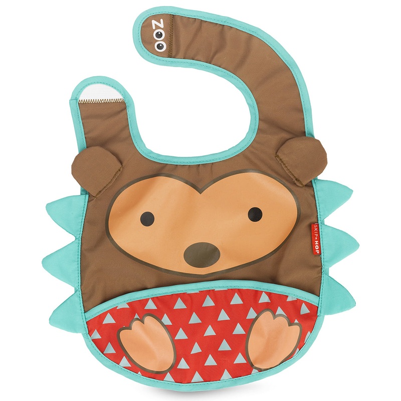 Skip Hop Zoo Tuck-Away Bib – Hedgehog