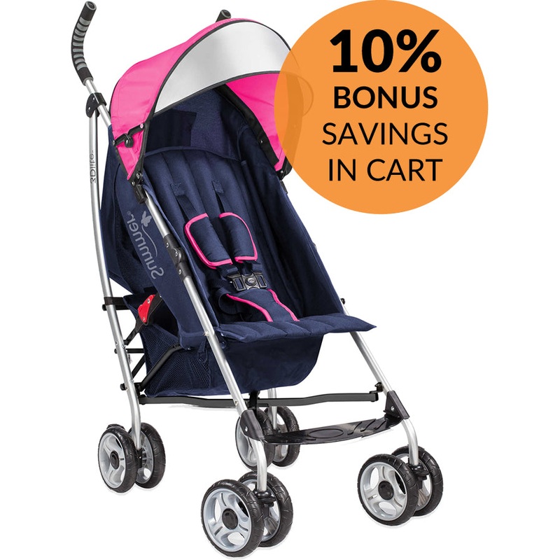 Summer Infant 3D Lite Umbrella Stroller – Newport Pink