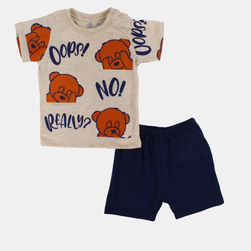 Teddy Bear Baby Boys Pajama Set