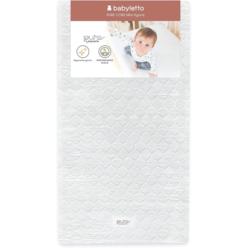 Babyletto Pure Core Mini Crib Mattress with Cover