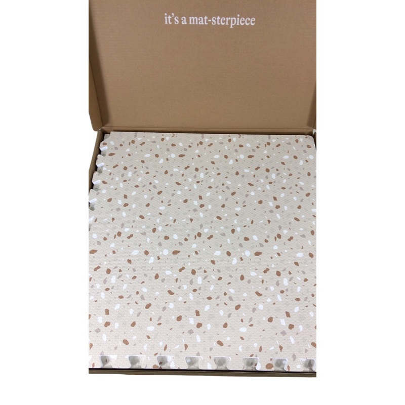 Lalo Puzzle Play Mat, 4×6, Rust Terrazzo