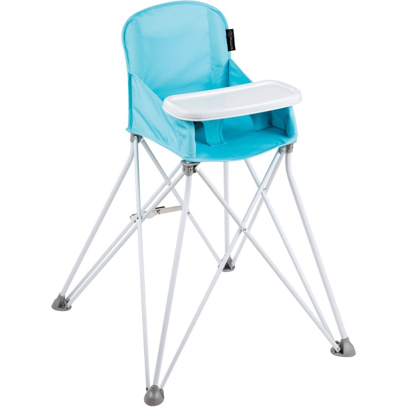 Summer Infant Pop ‘N Sit Portable Highchair – Aqua Splash