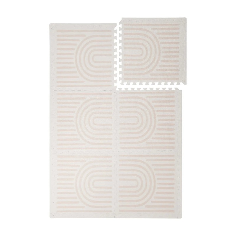 Toddlekind Prettier Puzzle Playmat Standard, Linear, Linen