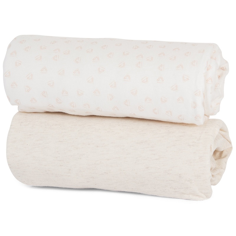 Tutti Bambini CoZee Fitted Sheets (2 Pack) – Pink / Rose