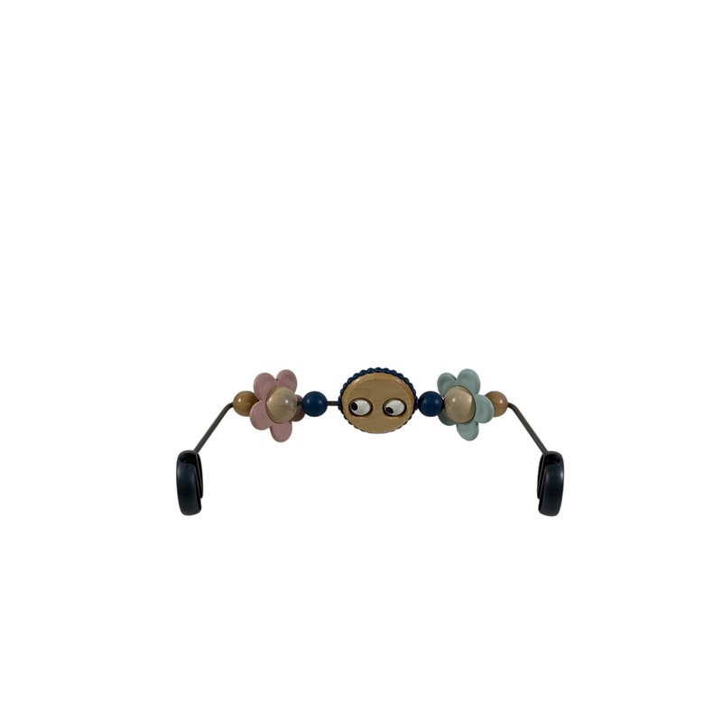 BabyBjorn Bouncer Balance Bundle With Toy Bar, Flying Friends, Light Beige, Light Gray Frame