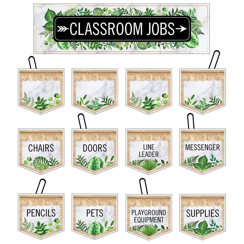 Simply Boho Classroom Jobs Mini Bulletin Board Set(C)