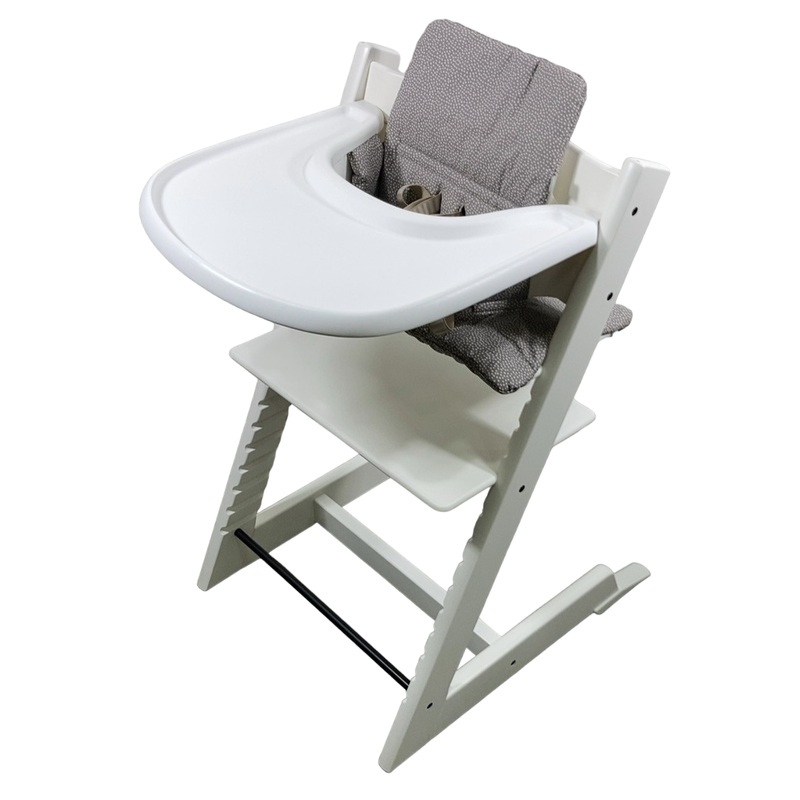 Stokke Tripp Trapp Complete High Chair, Dots Grey, White