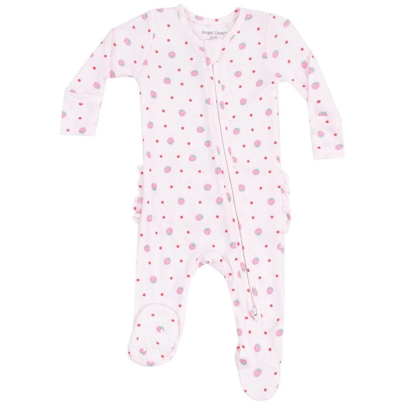 Angel Dear 2 Way Zipper Ruffle Back Footie