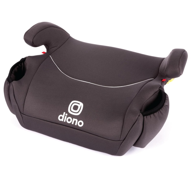 Diono Solana 2 Backless Booster Seat, Black, No LATCH, 2024