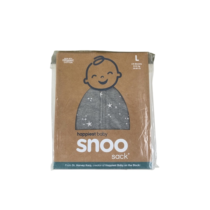 Happiest Baby SNOO Sack, Graphite Stars, Large (18-25 lbs)