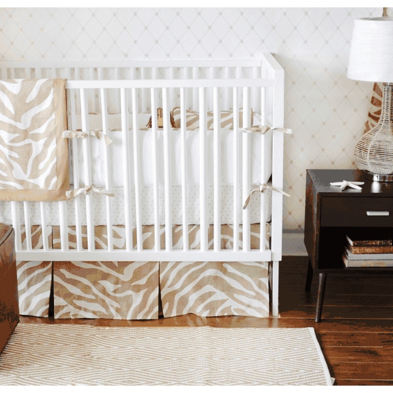 New Arrivals Safari Sand 2 Piece Baby Crib Bedding Set