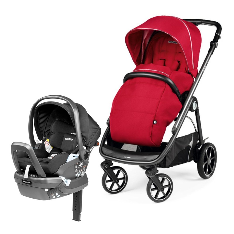 Peg Perego Veloce + Primo Viaggio 4-35 Lounge Travel System Bundle – Red Shine / Onyx