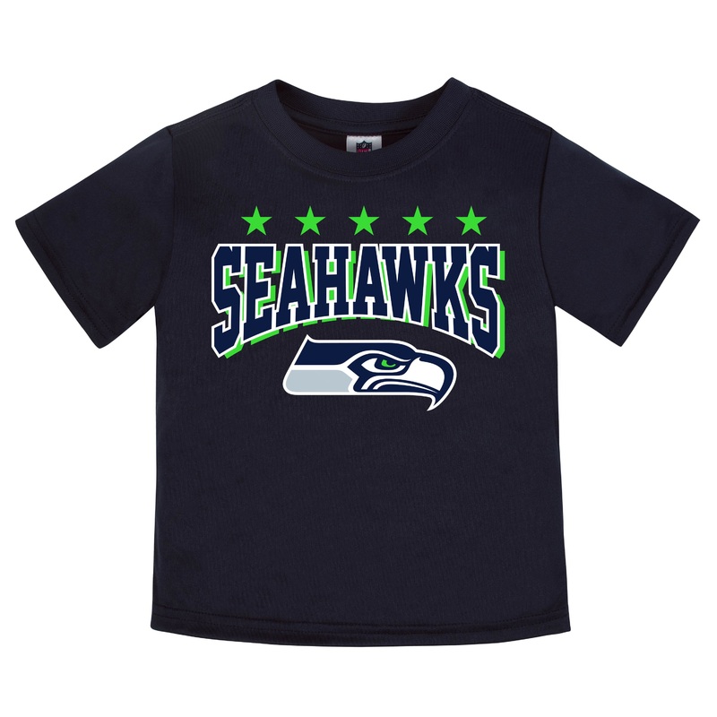 Seattle Seahawks Boys Short Sleeve Tee Shirt