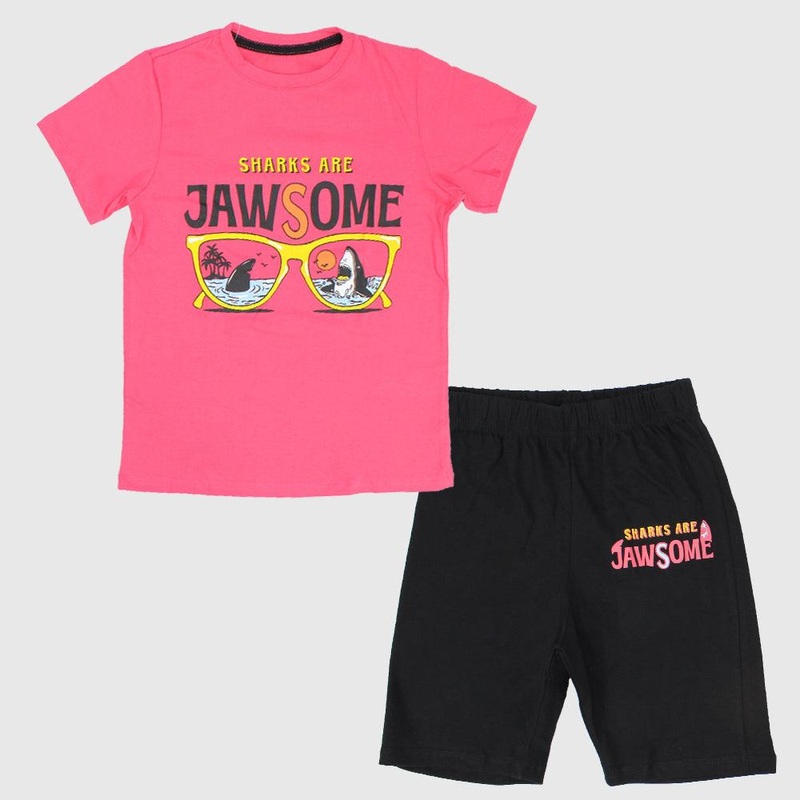 “Sharks Are Jawsome” Short-Sleeved Pajama