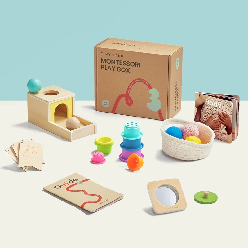 Tiny Land Montessori Toys Set for Newborns ( 7-9 month )