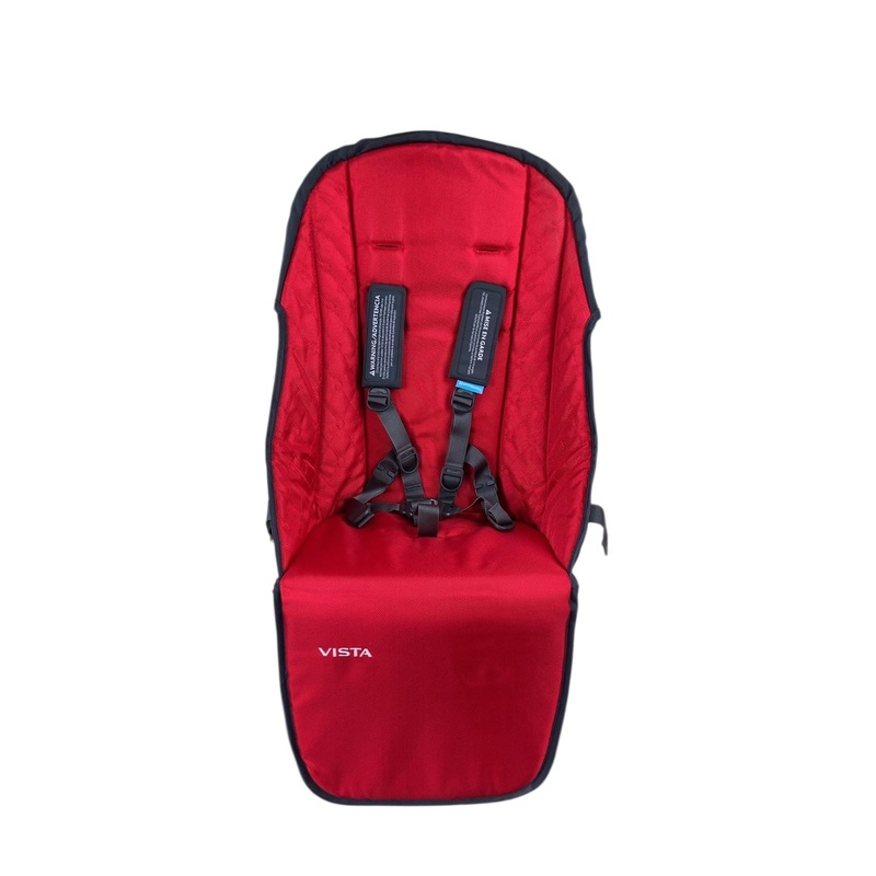 UPPAbaby VISTA/CRUZ Replacement Seat Fabric, Denny (Red)