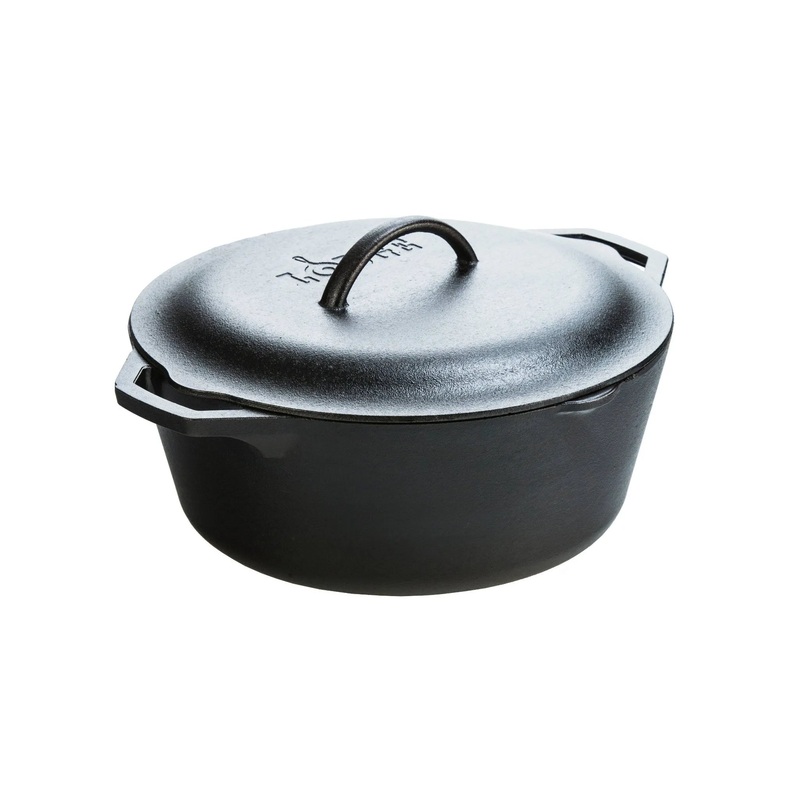 7qt Seasoned Cast Iron Dutch Oven
