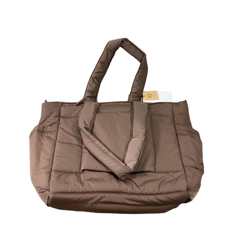 Calpak Diaper Tote Bag with Laptop Sleeve, Hazelnut