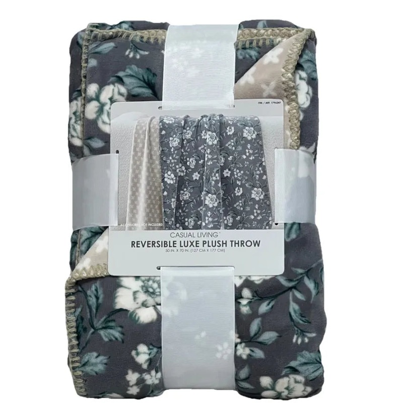 Cozy Life Reversible Throw Blanket