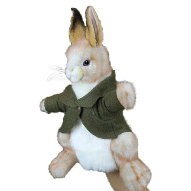 HNC Plush Puppet – Bunny with Green Coat
