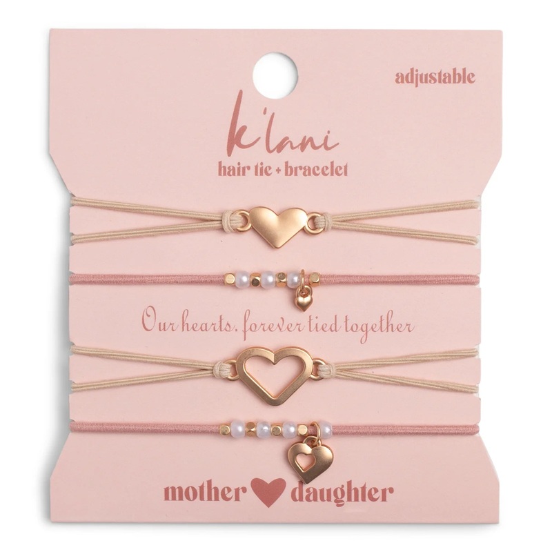 K’lani Hair Tie Bracelets – Mother + Daughter