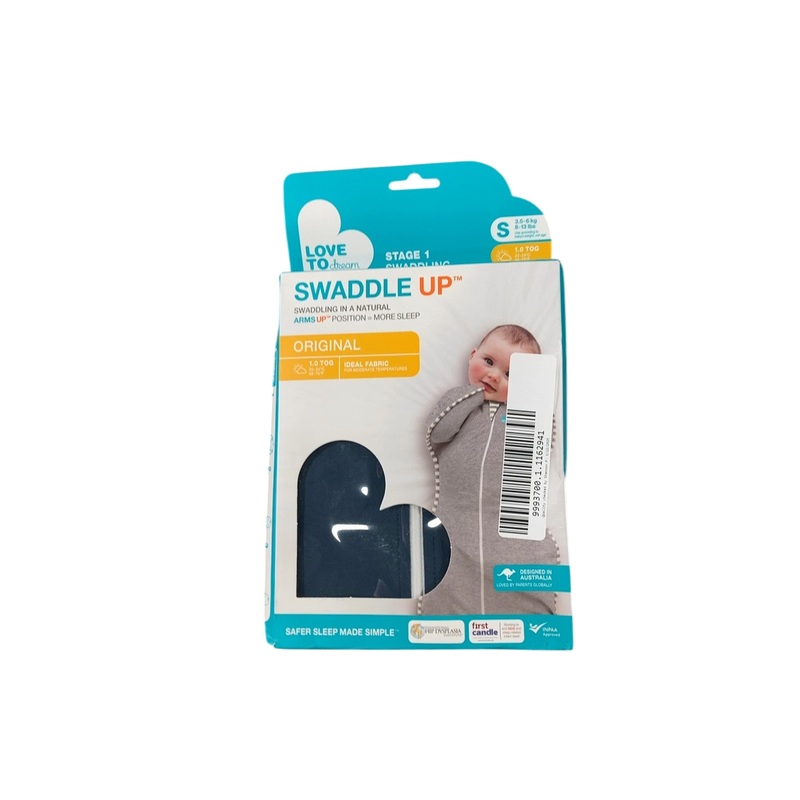 Love To Dream Swaddle UP Original 1.0 Sleep Sack, Small, Denim