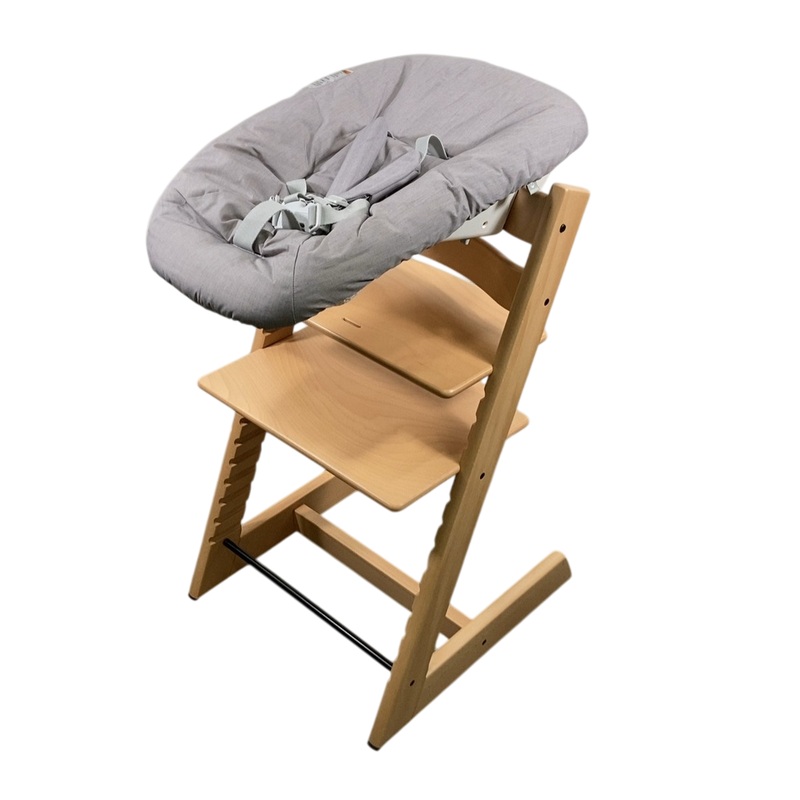 Stokke Tripp Trapp High Chair and Newborn Set Bundle, Natural