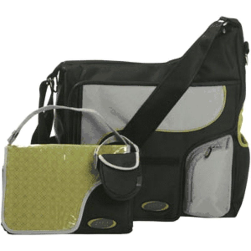 JJ Cole System Bag in Graphite/Green
