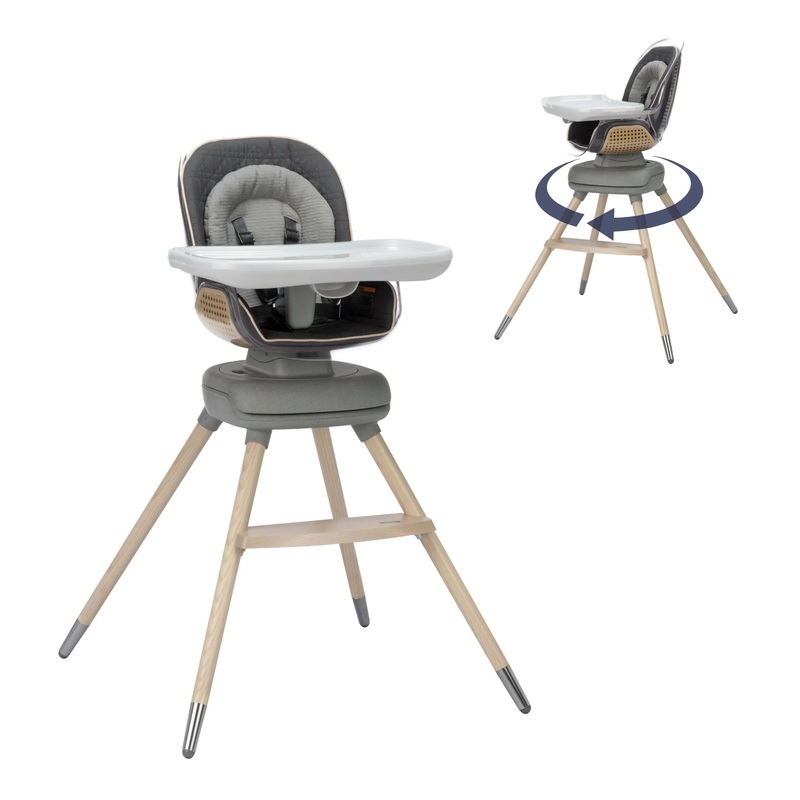 Kiskadee 360 Rotating High Chair – Onyx Heritage