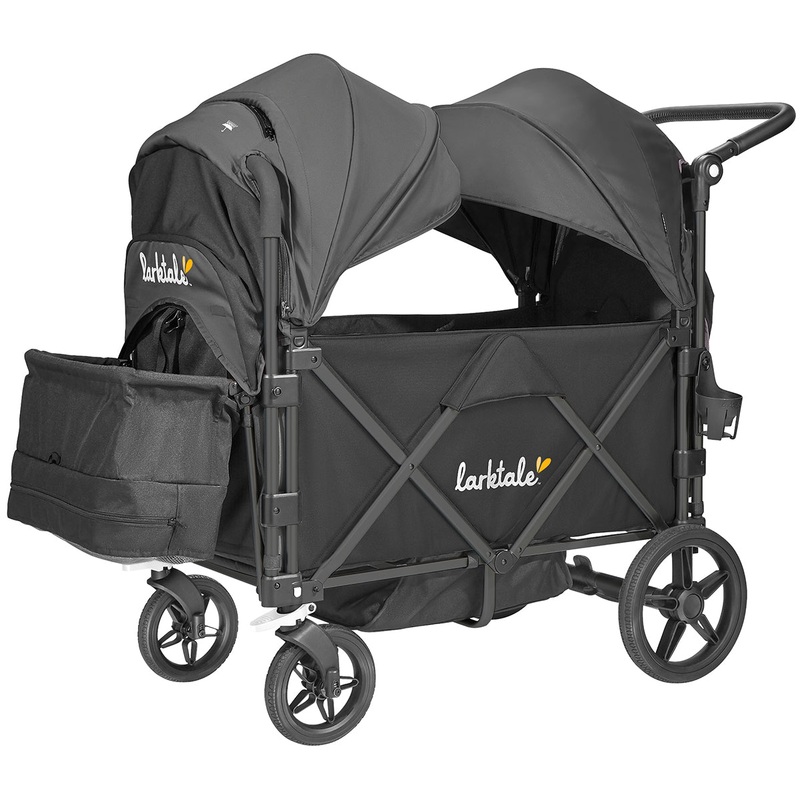 Larktale Caravan Stroller Wagon Complete – Byron Black / Byron Black (Albee Exclusive)
