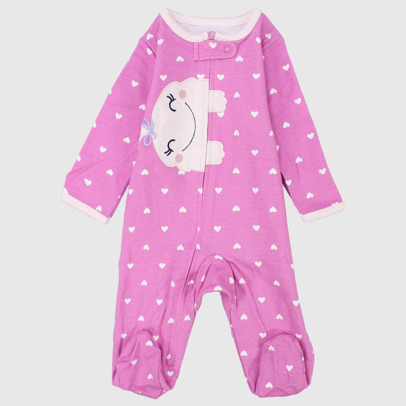 Little Hearts Baby Footie