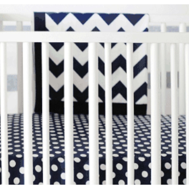 New Arrivals Zig Zag Navy Blanket