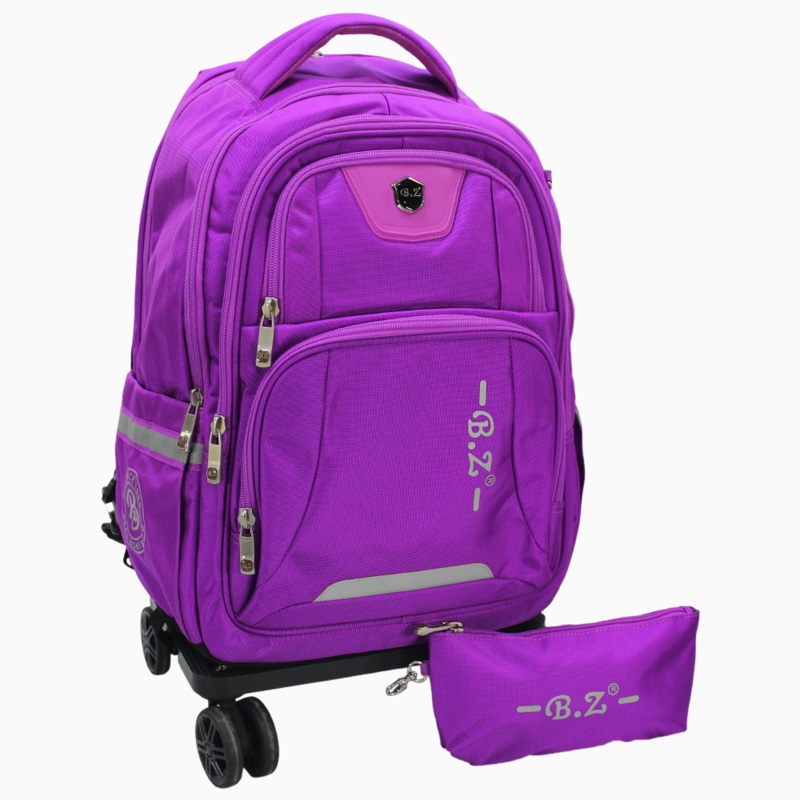 Purple School Set – 20 Inches (Backpack + Pencil Case)