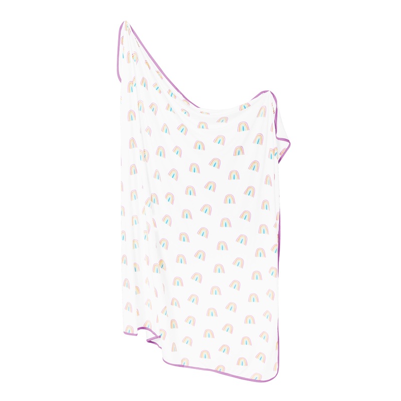 Swaddle Blanket in Poi Rainbow