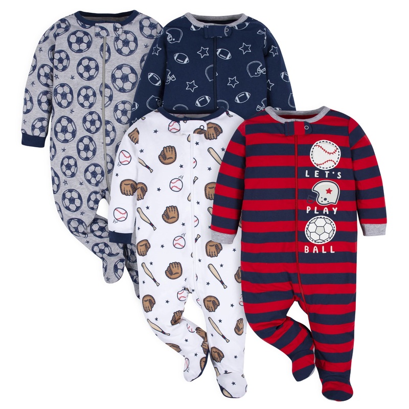 4-Pack Baby Boys All Star Sleep ‘N Plays