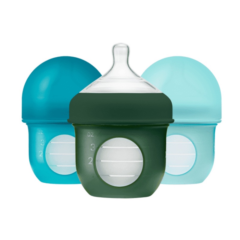 Boon Nursh Silicone Pouch Bottle 4oz 3 Pack