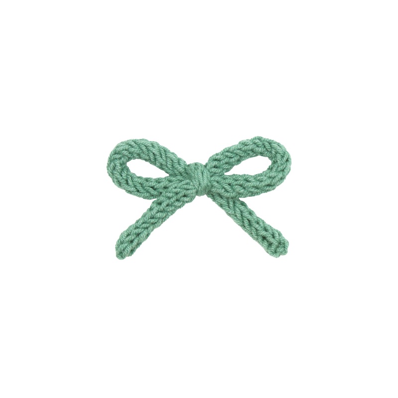 Crochet Bow – Jade Clip