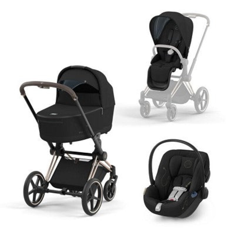 Cybex Priam 3-in-1 Travel System – Sepia Black