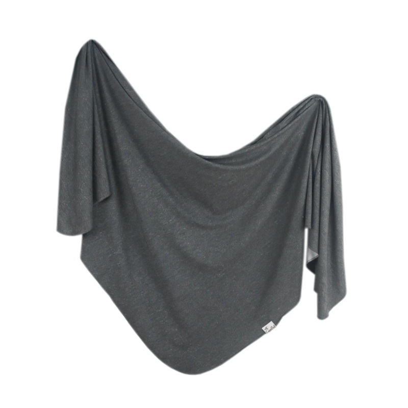 Knit Swaddle Blanket – Slate